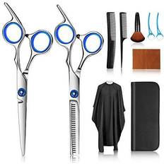 Plus cutting scissors kits 10 stainless steel hairdressing shears set