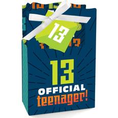 Boy 13th Birthday Official Teenager Birthday Party Favor Boxes Set of 12