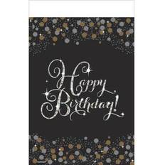 Amscan Happy Birthday Sparkling Celebration Plastic Table Cover 1ct