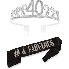 40th birthday tiara and sash happy party supplies 40 &