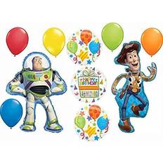 Toy story birthday party supplies buzz lightyear and woody 10 piece balloon b