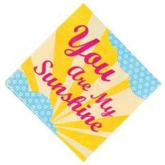 Fun Express You are my sunshine beverage napkins, party supplies, 16 pieces
