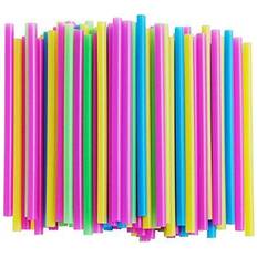 100 large smoothie milkshake colorful straws 10mm wide thick drinks straws