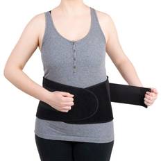 NEOtech Care Back Brace with Suspenders/Shoulder Straps - Light &  Breathable - Lumbar Support Belt for Lower Back Pain - Posture, Work, Gym -  Black