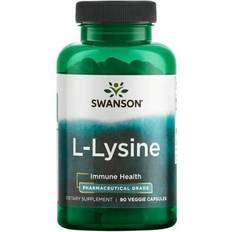 Swanson Supplements Swanson Amino Acid Ajipure L-Lysine Pharmaceutical Grade 500 Milligrams
