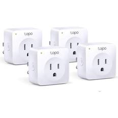 Best Remote Control Outlets TP-Link Sealed--tp tapo p100 4-pack mini smart wi-fi socket alexa echo & google