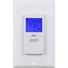 BN-Link programmable in-wall digital timer switch blue backlight 7-day,15a,125v