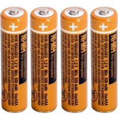 Batteries & Chargers Ni-mh aaa rechargeable battery 1.2v 550mah 4-pack hhr-55aaabu aaa batteries f