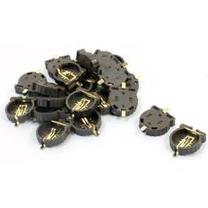 Uxcell 20Pcs PCB Surface Mouting CR1220 Button Battery Holder Coffee Color