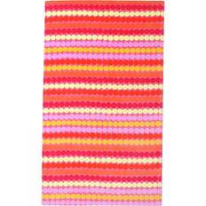 Marimekko Rasymatto Cotton Terry Bath Towel White, Orange, Red, Pink