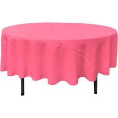 Linen 90-Inches Tablecloth Pink