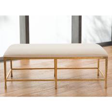 Brown - Footrest Settee Benches A Quad Pod w/Muslin