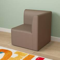 Flash Furniture Kid's Room Flash Furniture Bright Beginnings Dreamy Day Commercial Grade Armless Modular 1-Seater Corner Chair