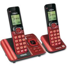 Wireless home phone Vtech cs6529-26 dect 6.0 phone answering system with caller id/call red