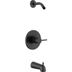 Black Tub & Shower Faucets Delta T14459-LHD-PP Modern Tub Shower Matt Black