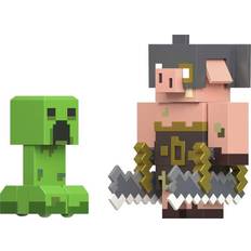 Minecraft Actionfiguren Minecraft Legends Creeper vs Piglin Bruiser