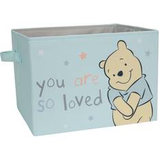 Lambs & Ivy Disney Baby Winnie the Pooh Blue Foldable Storage Basket/Container