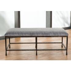 Brown - Footrest Benches Studio A Quad Pod Natural Iron