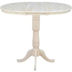 Small Tables International Concepts Unfinished 36-Inch Round Extension Small Table