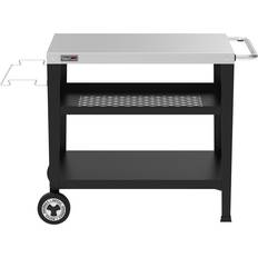 Royal Gourmet 3-Tier Bar Cart Metal/Steel Trolley Table