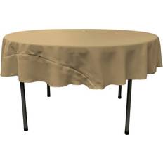 LA Linen Taupe Tablecloth Brown