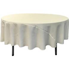 LA Linen 90-Inches Tablecloth White