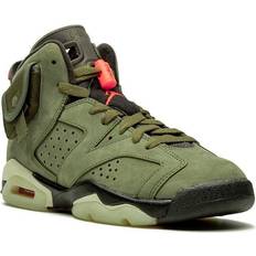 Children's Shoes Nike Air Jordan 6 Retro Travis Scott GS - Medium Olive/Black/Sail/Univeristy Red