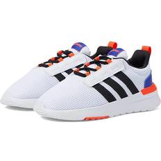 Children's Shoes Adidas Kid's Racer TR21 Running Shoes - White/Black/Lucid Blue