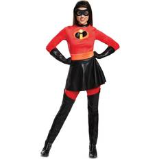 Disguise Incredibles Deluxe Mrs. Incredible Costume for Adults Black/Orange/Red