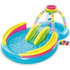 Vannlekesett Intex Wasser-Spielplatz Regenbogentrichter, Planschbecken