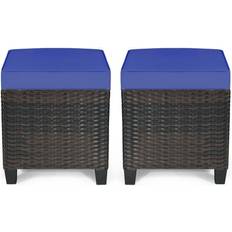 Outdoor Stools Costway 2pcs patio