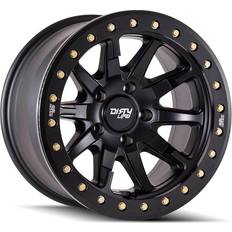 Dirty Life DT-2 9304, 17x9 Wheel with 5x5 Bolt Pattern Matte Black 9304-7973MB12