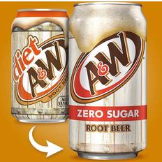 Soda Pop on sale A&W & Zero Sugar Vanilla Root Beer Soda