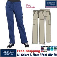 Cherokee workwear professionals women's tall drawstring scrub pants ww160t