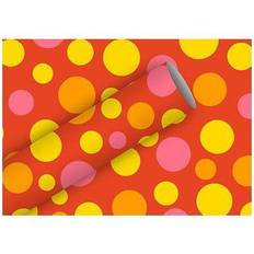 Braun & Company Geschenkpapier Bubbles rot 2 m x 70