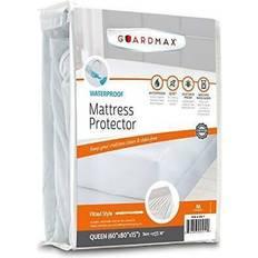 Queen Mattress Covers Fitted Hypoallergenic Protector Polyester, W Mattress Cover White