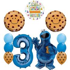 Elmo Airloonz and Cookie Monster birthday Party Supplies and Balloon  Bouquet Decorations 