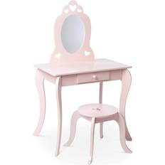 Makeup vanity set Milliard Kids Vanity Set with Mirror and Makeup Vanity Set