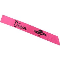 Elope Diva Sash Hot Pink Black/Pink One-Size