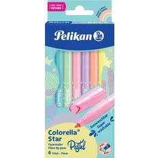 Pelikan 6 Colorella Star C302 PASTELL Filzstifte farbsortiert