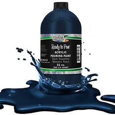 Water based acrylic paint Pouring masters dark sapphire blue metallic pearl 32oz water-based acrylic paint