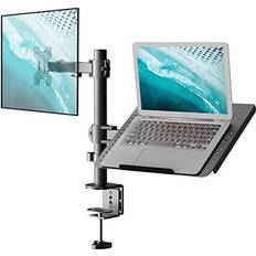 Computer monitor mount Wali laptop and monitor mount stand single monitor desk mount with tray for 1