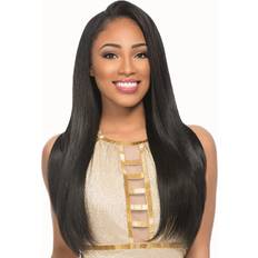 Black Clip-On Extensions Empire HH YAKI WVG 10 STYLE STRAIGHT HUMAN WEAVES EXTENSIONS