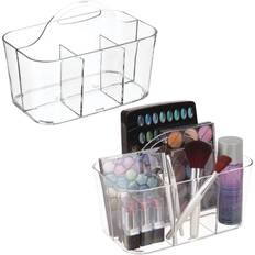 Makeup Storage mDesign small plastic divided cosmetic caddy, 2