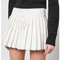 L Skirts Ami Paris Pleated mini skirt natural_white