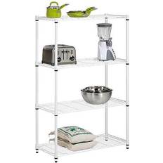 White Shelving Systems Honey Can Do 4-Tier