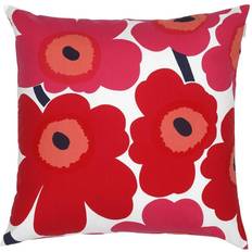 Marimekko Pieni Unikko Kissenbezug Rot, Weiß (50x50cm)