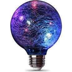 Incandescent Lamps Feit Electric Fairy RGB Crackle Glass Magical Glow Incandescent Lamps1W E26
