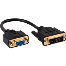 Dvi to vga adapter Ativa dvi to vga pigtail adapter, dvi-i to vga female, video only, black