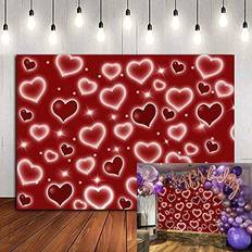 Photo Backgrounds Early 2000s backdrop for red heart party photo backdrop glitter heart sweet